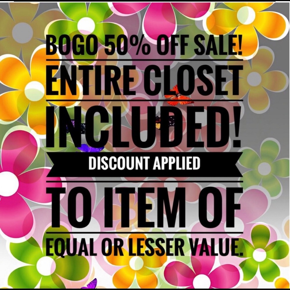 🛍BOGO 50% OFF SALE OPEN FOR DETAILS!!